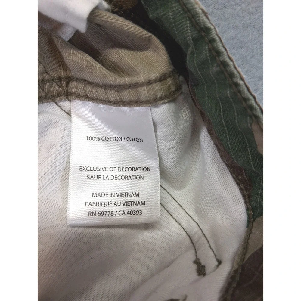 PO/ED GALLERIE Men's  Camo Pants Pockets Size 36‎ String Tie Hem
